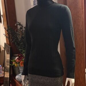 NWT northern reflections size small 100% cotton Elegant Black Turtleneck Sweater
